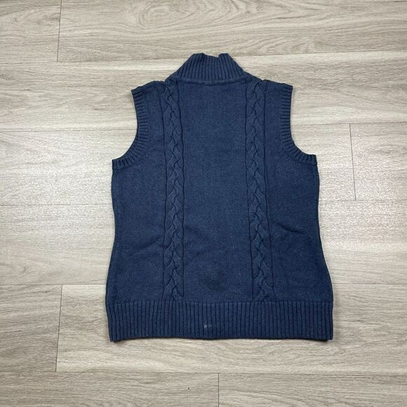 Pendleton Sweater Mens Medium Blue Cotton Full Zip Knit - Picture 7 of 12